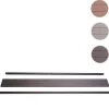 Abschluss-Set für WPC-Sichtschutz Savoie, Abschlussprofil Windschutz, Alu-Pfosten ~ 180cm, anthrazit ^ MCW Best
