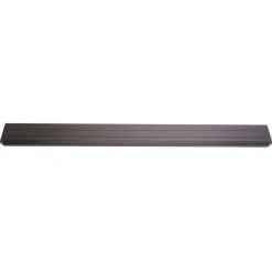 Abschluss-Set für WPC-Sichtschutz Savoie, Abschlussprofil Windschutz, Alu-Pfosten ~ 180cm, anthrazit ^ MCW Best