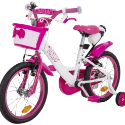 Actionbikes Kinderfahrrad Daisy 16 Zoll, pink, Stützräder, Korb, V-Brake-Bremsen, Antirutschgriffe (East) ^ Actionbikes Motors Hot