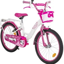 Actionbikes Motors Actionbikes Kinderfahrrad Daisy 20 Zoll, pink, V-Brake-Bremsen, Antirutschgriffe, Kettenschutz, Korb (East) Hot