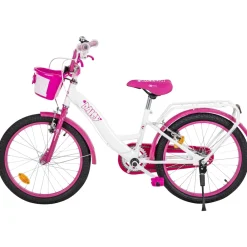 Actionbikes Motors Actionbikes Kinderfahrrad Daisy 20 Zoll, pink, V-Brake-Bremsen, Antirutschgriffe, Kettenschutz, Korb (East) Hot
