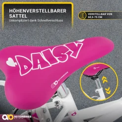 Actionbikes Motors Actionbikes Kinderfahrrad Daisy 20 Zoll, pink, V-Brake-Bremsen, Antirutschgriffe, Kettenschutz, Korb (East) Hot
