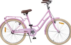 Actionbikes Motors Actionbikes Kinderfahrrad Retrostar 24 Zoll, , Fahrradständer, Gepäckträger, Sattel gefedert Rosa Discount