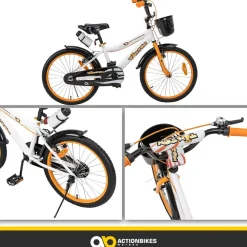 Actionbikes Motors Actionbikes Kinderfahrrad Timson 20 Zoll, V-Brake-Bremsen, höhenverstellbar, Fahrradständer, Korb Online
