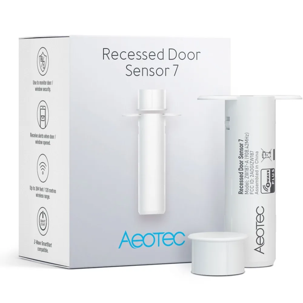 Recessed Door Sensor 7 Z-Wave Plus V2 ZW187 ^ Aeotec Discount