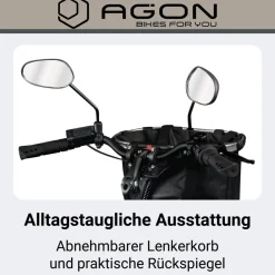 Agon Assist E Bike 28 Zoll Pedelec Damen Elektro Fahrrad 3 Gang Citybike tiefer Einstieg elfenbein Outlet