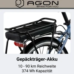 Agon Assist E Bike 28 Zoll Pedelec Damen Elektro Fahrrad 3 Gang Citybike tiefer Einstieg elfenbein Outlet