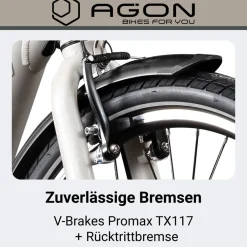 Agon Axis E-Bike 26 Zoll Citybike Damen Herren 140 - 165 cm Pedelec mit Nabenmotor Fahrrad 3 Gang und Beleuchtung StVZO purple violet Clearance