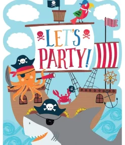 Ahoi, Happy Birthday - Kindergeburtstags-Set (65-teilig) Teller Becher Dekoration Geburtstag Piraten ^ amscan Clearance