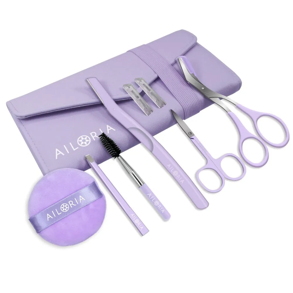 AILORIA Augenbrauen- und Gesichtspflege-Set VISAGIQUE lila