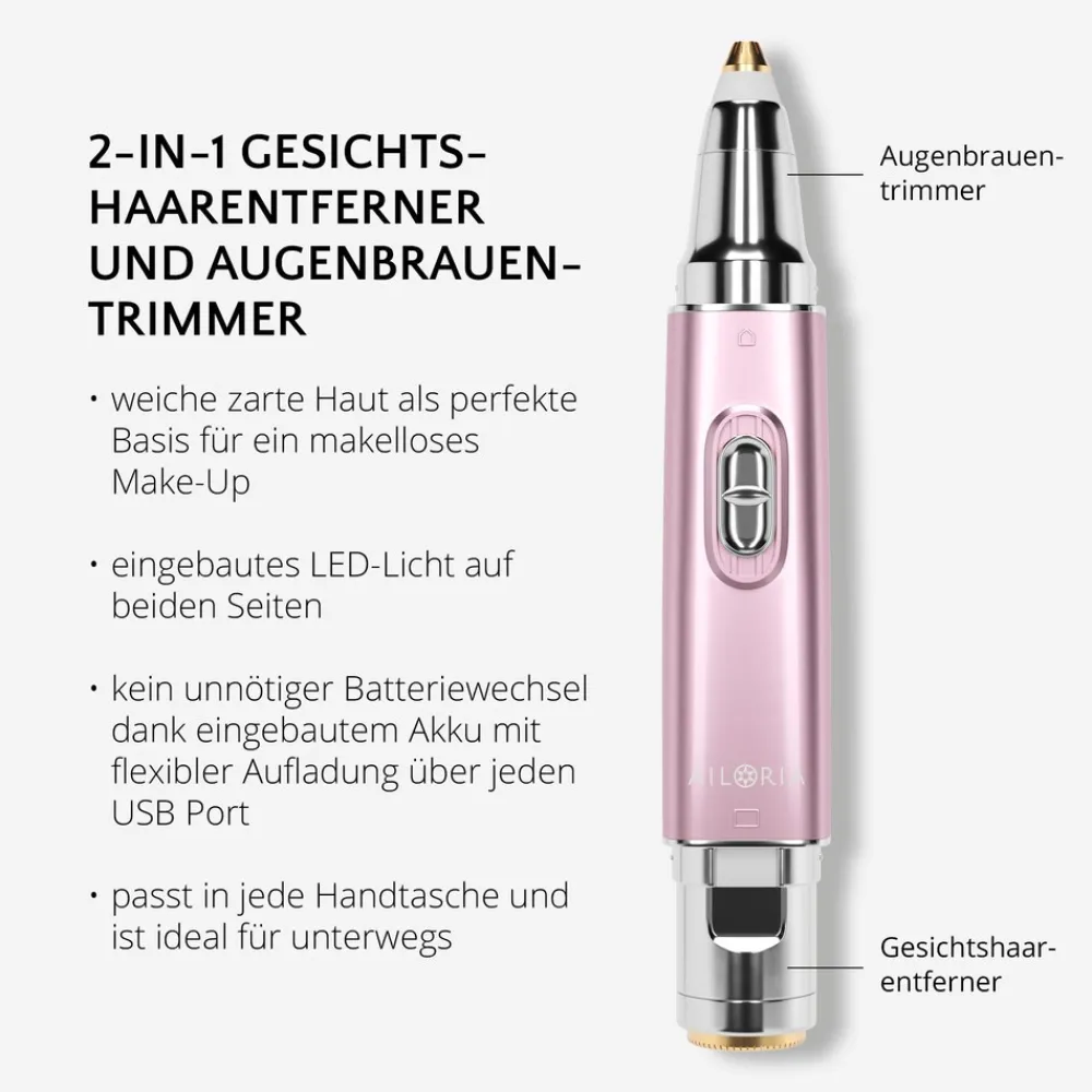 AILORIA 2in1 Lipstick Rasierer LIBERTY blau Outlet