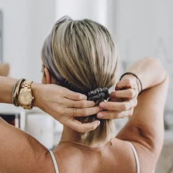 AILORIA Set Hairband und Scrunchie S DELICAT & DOUX grau