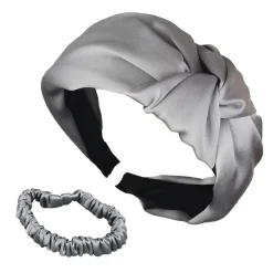 AILORIA Set Hairband und Scrunchie S DELICAT & DOUX grau