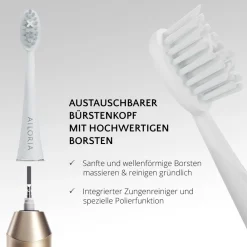 AILORIA USB-Schallzahnbürste SHINE BRIGHT gold New