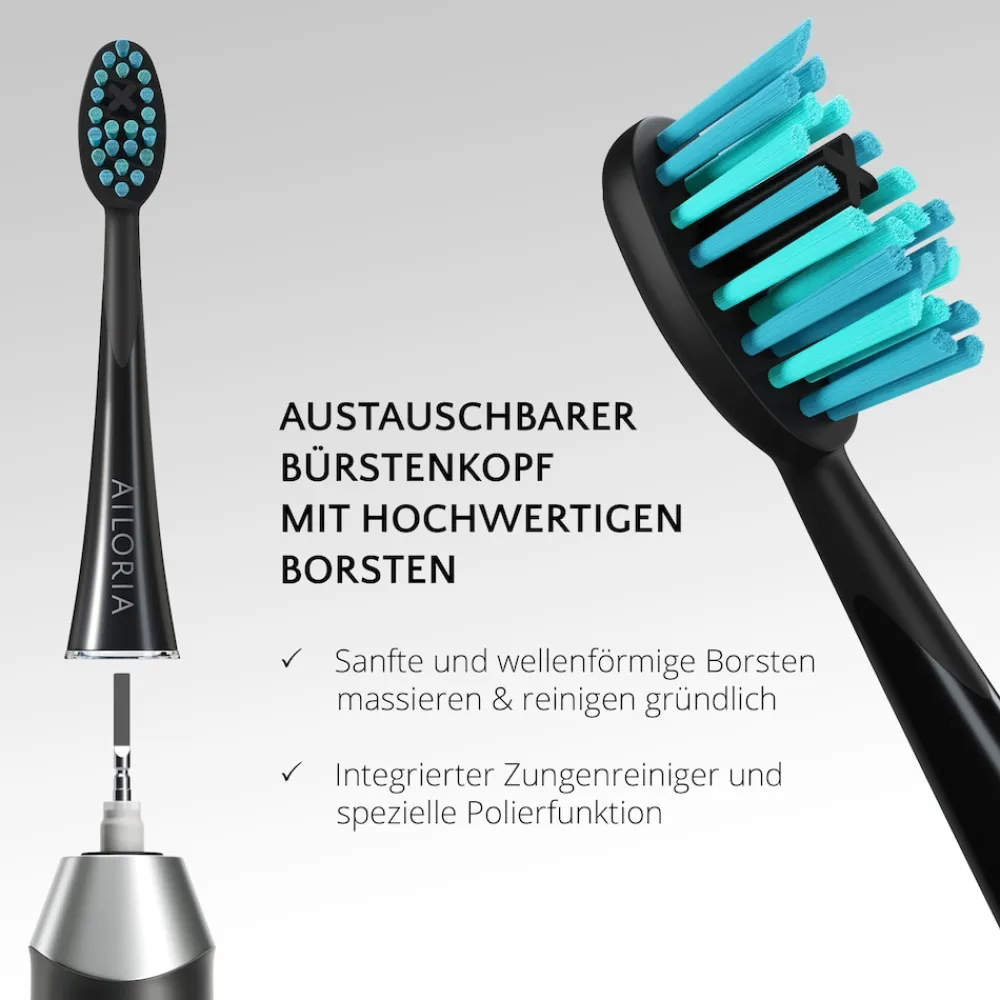 USB-Schallzahnbürste SHINE BRIGHT ^ AILORIA Clearance