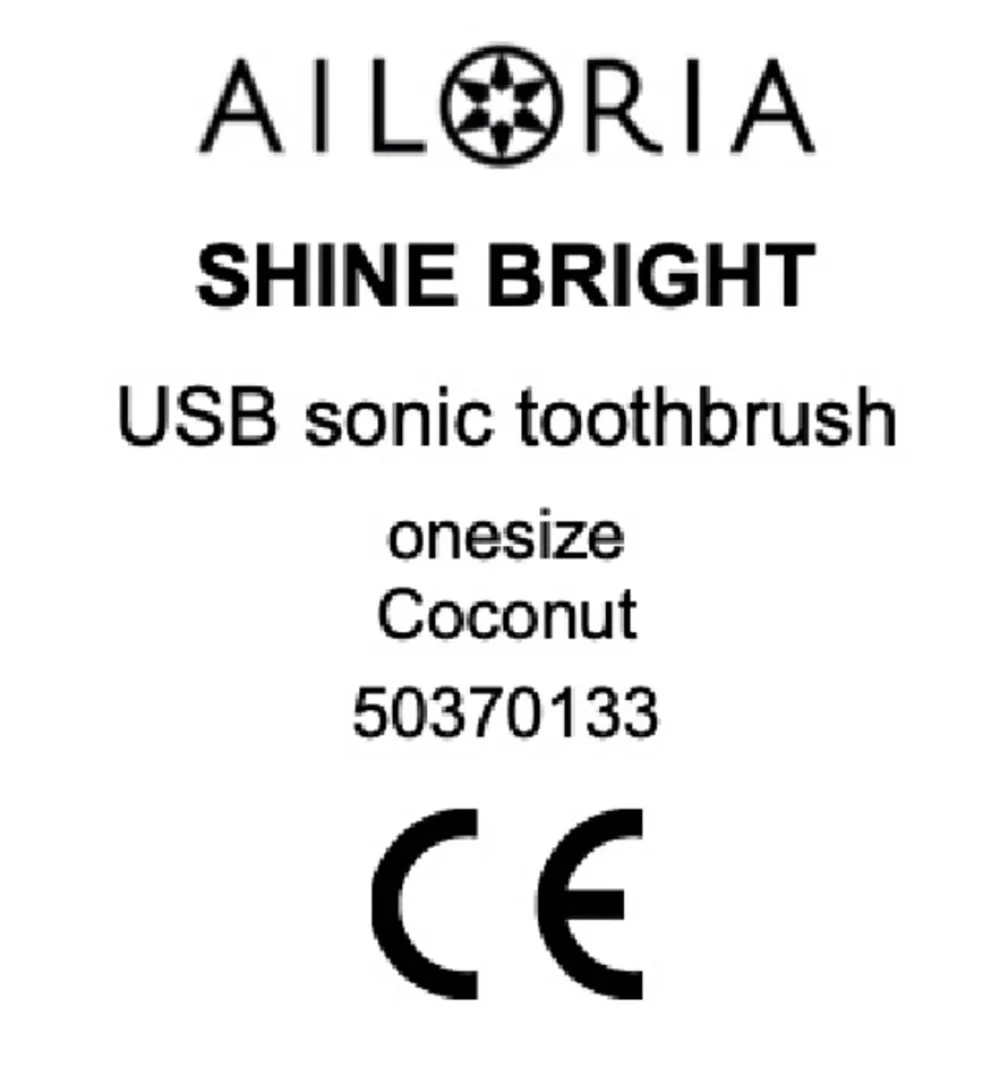 AILORIA USB-Schallzahnbürste SHINE BRIGHT weiß Hot
