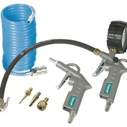 Druckluftset 6-tlg. / Set mit Ausblaspistole Reifenfüllmessgerät ^ Aircraft Clearance