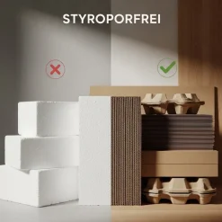 KADIMA DESIGN Aktenschrank STUTTGART, 197 cm hoch, 5 Ordnerhöhen, Soft-Close Greige Graphit Discount