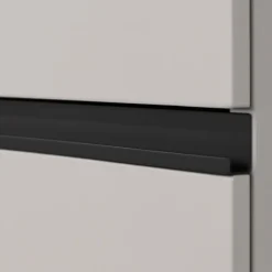 KADIMA DESIGN Aktenschrank STUTTGART, 197 cm hoch, 5 Ordnerhöhen, Soft-Close Greige Graphit Discount