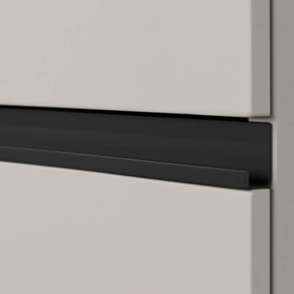 KADIMA DESIGN Aktenschrank STUTTGART, 197 cm hoch, 5 Ordnerhöhen, Soft-Close Greige Graphit Discount