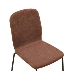 ALBATROS Esszimmerstühle 4er Set ENNA, braun - stapelbar, bequemer Polsterstuhl - Eleganter Küchenstuhl, Stuhl Esszimmer oder Esstisch Stuhl, Konferenzstuhl , Stückzahl:4, Farbe:Braun Schwarz Best
