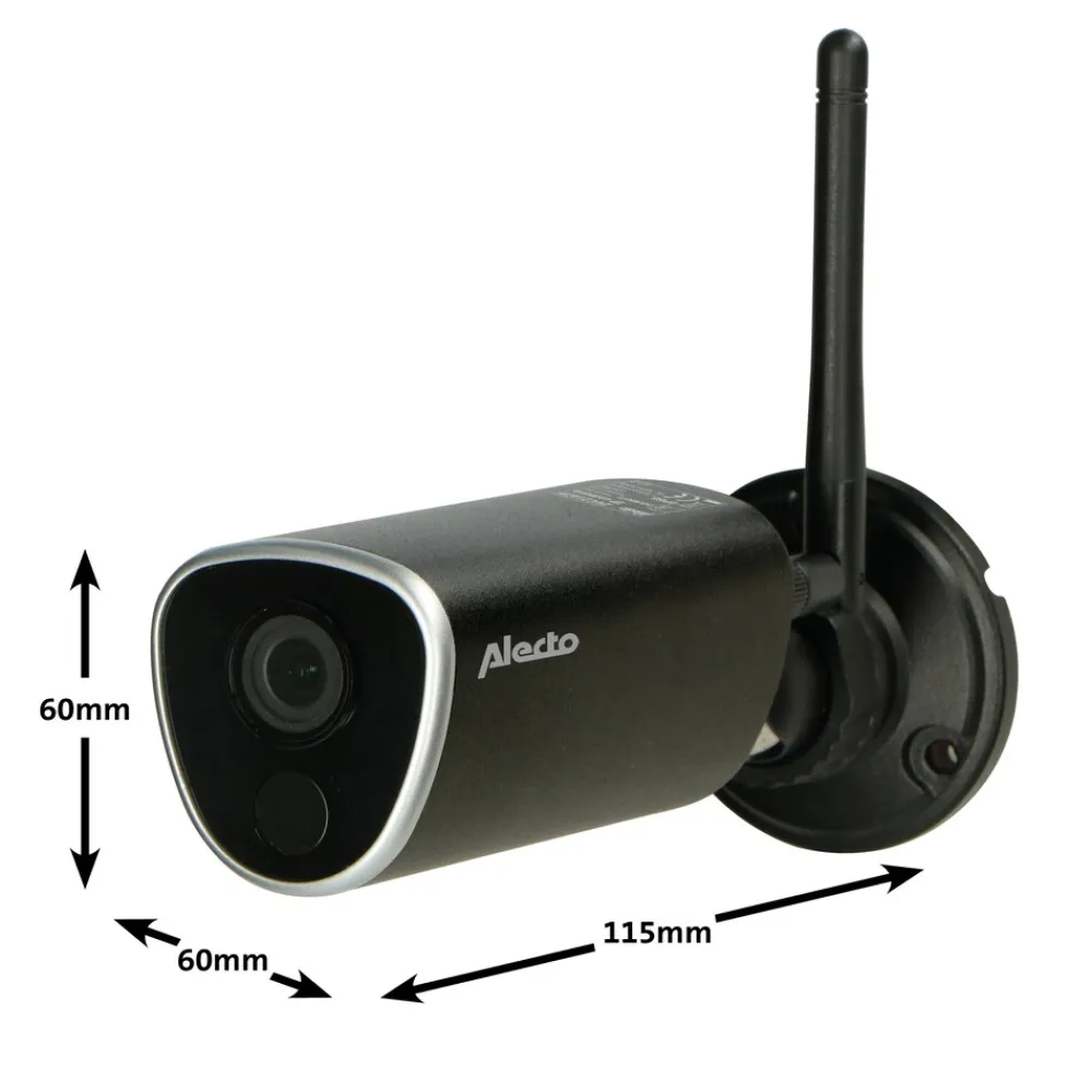 DVC216IP - Outdoor WLAN-Kamera - Schwarz ^ Alecto Outlet