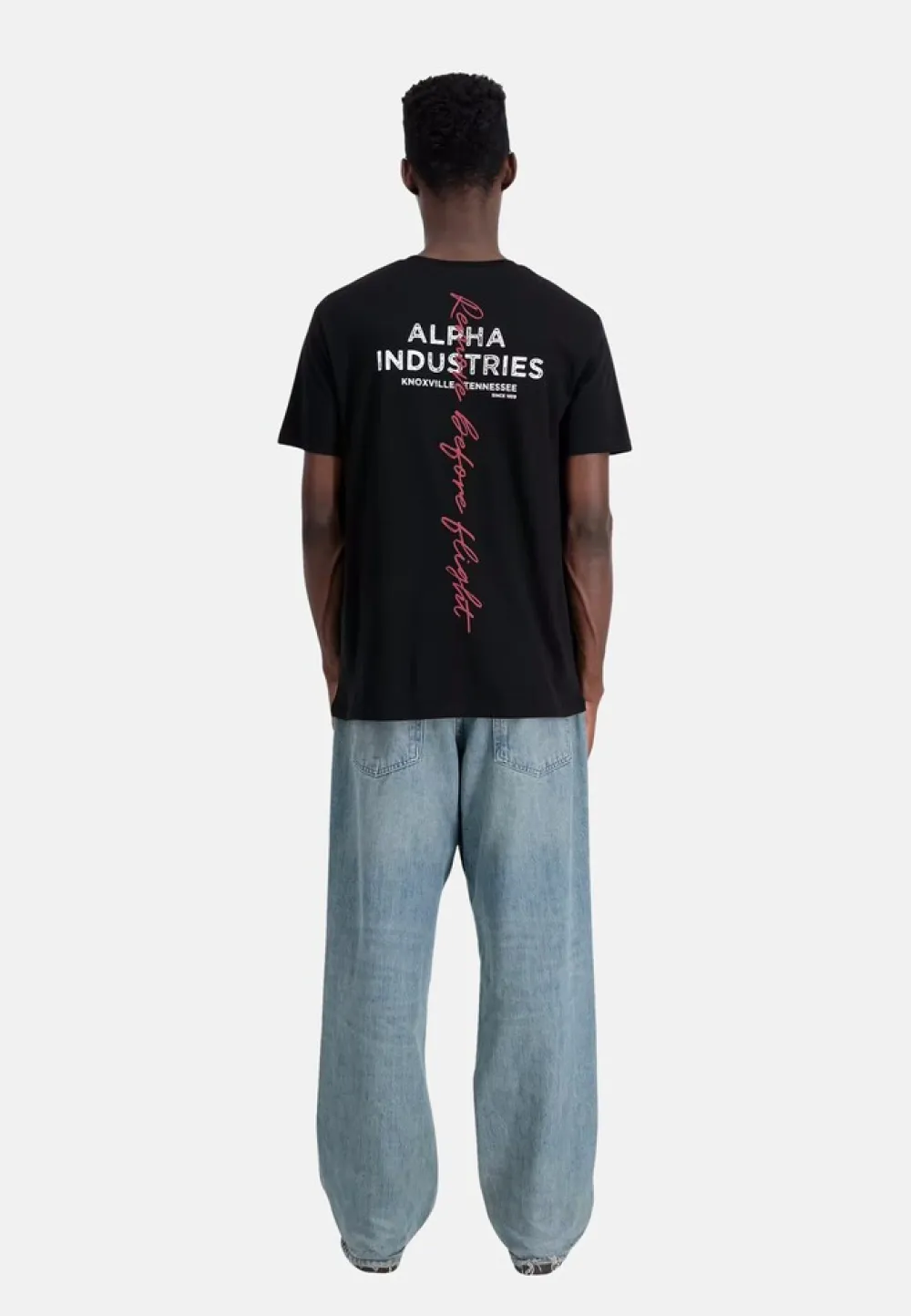 Alpha Industries T-hirt IGNATURE Kurzarhirt schwarz Discount