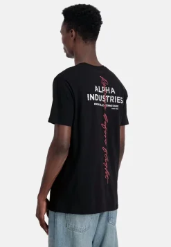 Alpha Industries T-hirt IGNATURE Kurzarhirt schwarz Discount