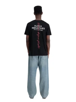 Alpha Industries T-hirt IGNATURE Kurzarhirt schwarz Discount