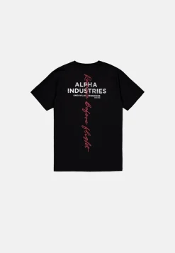 Alpha Industries T-hirt IGNATURE Kurzarhirt schwarz Discount