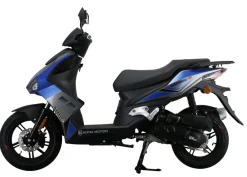 Alpha Motors Mofaroller Mustang FI 50 ccm 25 kmh EURO 5 blau-grau Online