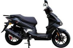 Motorroller Mustang 125 ccm 85 kmh EURO 5+ mattschwarz ^ Alpha Motors