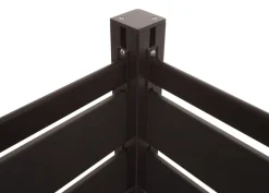 Alu Mülltonnen-Zaun -K57, Basiselement Mülltonnenverkleidung, Holzoptik erweiterbar 130x110x6cm ~ anthrazit ^ MCW Hot