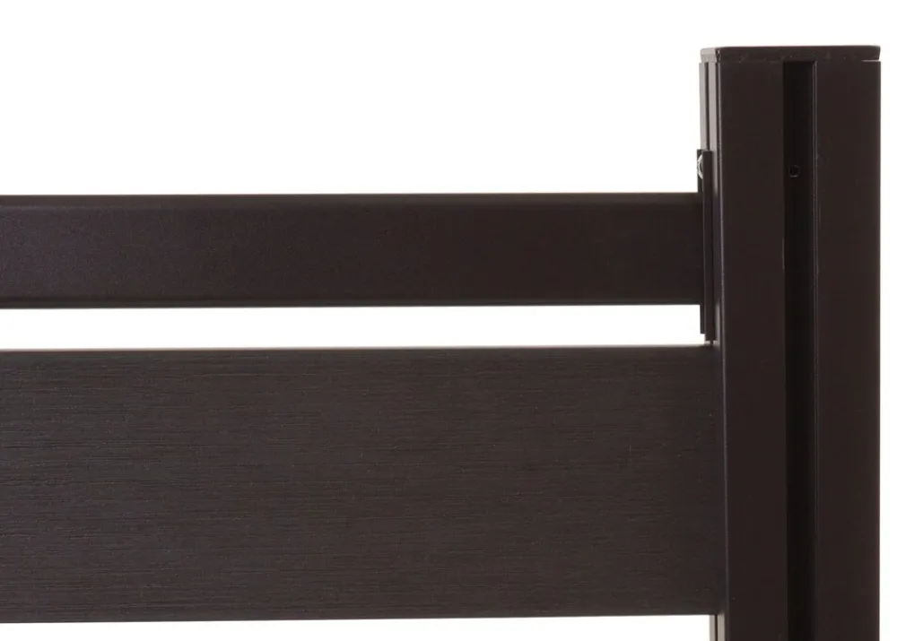 Alu Mülltonnen-Zaun -K57, Basiselement Mülltonnenverkleidung, Holzoptik erweiterbar 130x110x6cm ~ anthrazit ^ MCW Hot