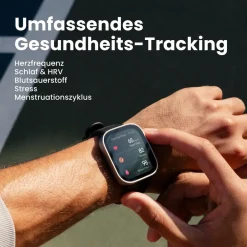 Amazfit Bip Max, Dark Blue Smartwatch (Herzfrequenzmessung, Schrittzähler)