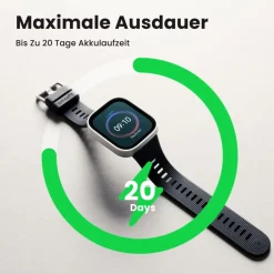 Amazfit Bip Max, Dark Blue Smartwatch (Herzfrequenzmessung, Schrittzähler)