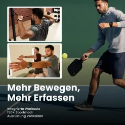 Amazfit Bip Max, Dark Blue Smartwatch (Herzfrequenzmessung, Schrittzähler)