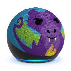 Amazon Alexa Echo Dot Kids (5.Gen) Drachen Design Smarter Lautsprecher