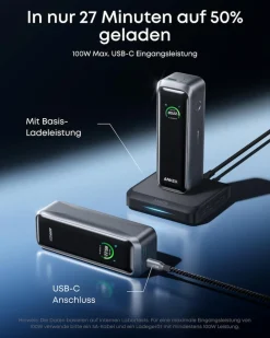 ANKER Prime 20000mAh Powerbank (200W), Schwarz Outlet