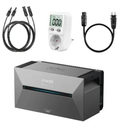 ANKER SOLIX Solarbank 2 E1600 PRO, 1.6kWh Akkukapazität, IP65, 6000 Ladezyklen, LFP Akku, Kompatibel mit 99% der Balkonkraftwerke, Plug&Play in 5 Min Hot