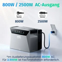 ANKER SOLIX Solarbank 4 E5000 Pro mit 1x BP2700 Erweiterungsbatterien Hot
