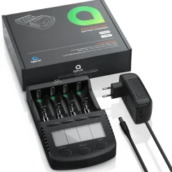 Batterie-Ladegerät 1000 mA, für Akku, mit USB-Ladeport für Li-ion / 18650 / Ni-MH / Ni-CD Akkus ^ Aplic Outlet