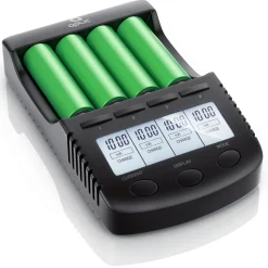 Batterie-Ladegerät 1000 mA, für Akku, mit USB-Ladeport für Li-ion / 18650 / Ni-MH / Ni-CD Akkus ^ Aplic Outlet