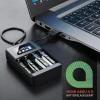 Batterie-Ladegerät 1800 mA, 4-Schacht USB Ni-MH Akku-Lader, Individuelle Ladeschachtüberwachung ^ Aplic Hot