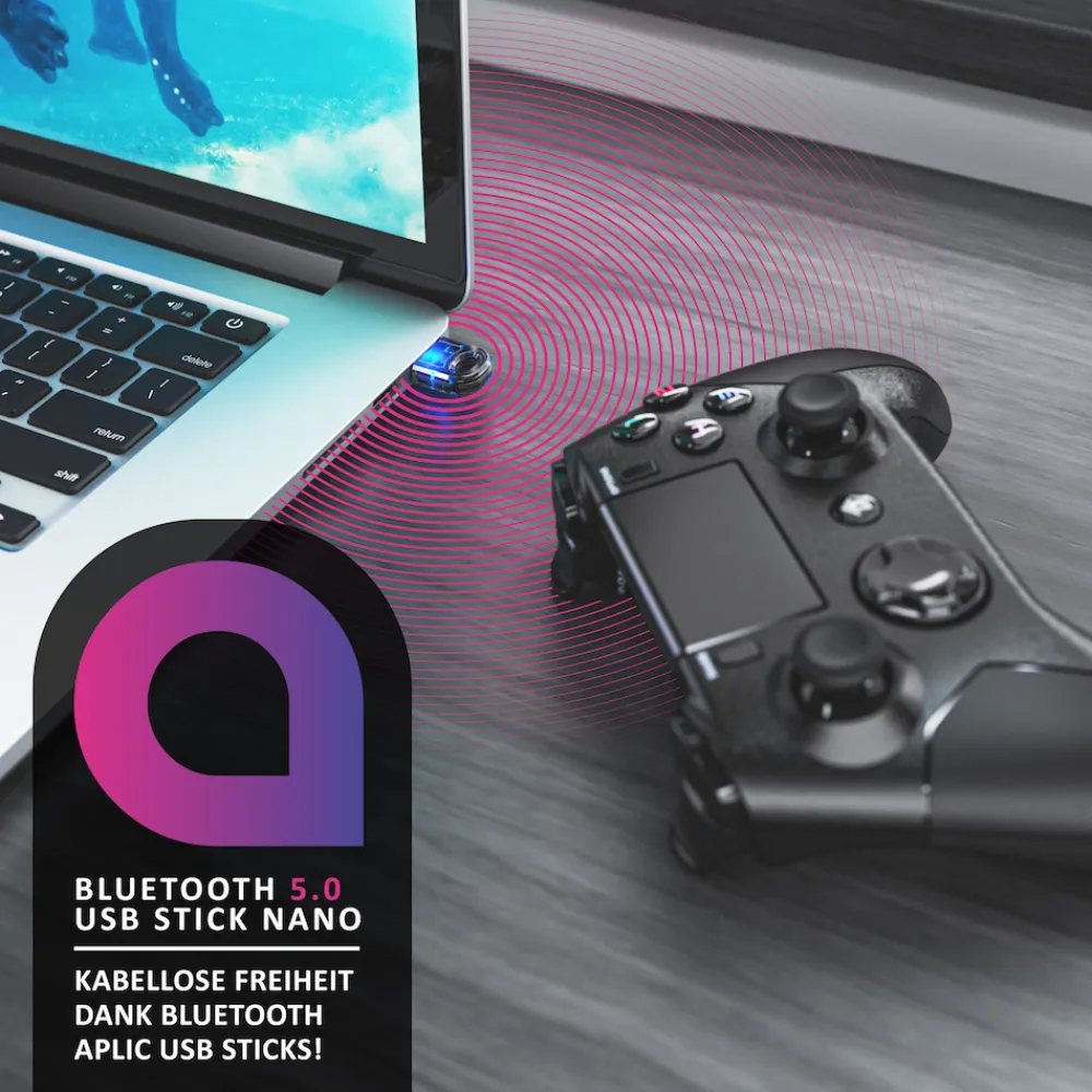Aplic USB Bluetooth Stick 4.0 mit hoher Reichweite inklusive Treiber / Bluetooth Adapter Online