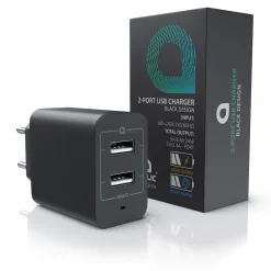 Aplic USB-Ladegerät 4800 mA, 2-Port Netzteil für Handy/Smartphone/Tablet, 4800mA - 2400mA je Port Online