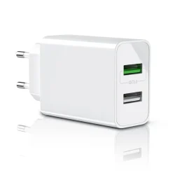 USB-Ladegerät 3000 mA, 2-Port, 30W, Quick Charge 3.0 (QC 3.0) Schnelladefunktion ^ Aplic Clearance