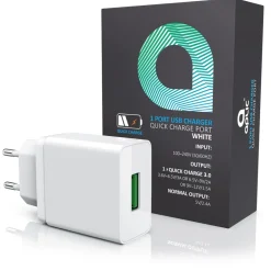 USB-Ladegerät 3000 mA, Quick Charge 3.0 USB-Ladegerät 1x USB A QC 3.0 Port / max. 3A über QC ^ Aplic New