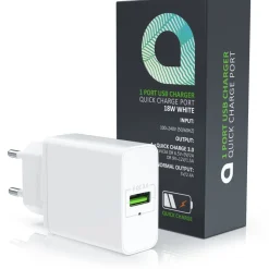 USB Ladegerät mit Schnellladefunktion - Netzteil mit Quick Charge 3.0 - Smart Charge Solid Charge Laden - für Handys, Smartphones, Tablets UVM. ^ Aplic Discount