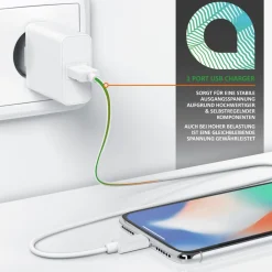 USB Ladegerät mit Schnellladefunktion - Netzteil mit Quick Charge 3.0 - Smart Charge Solid Charge Laden - für Handys, Smartphones, Tablets UVM. ^ Aplic Discount
